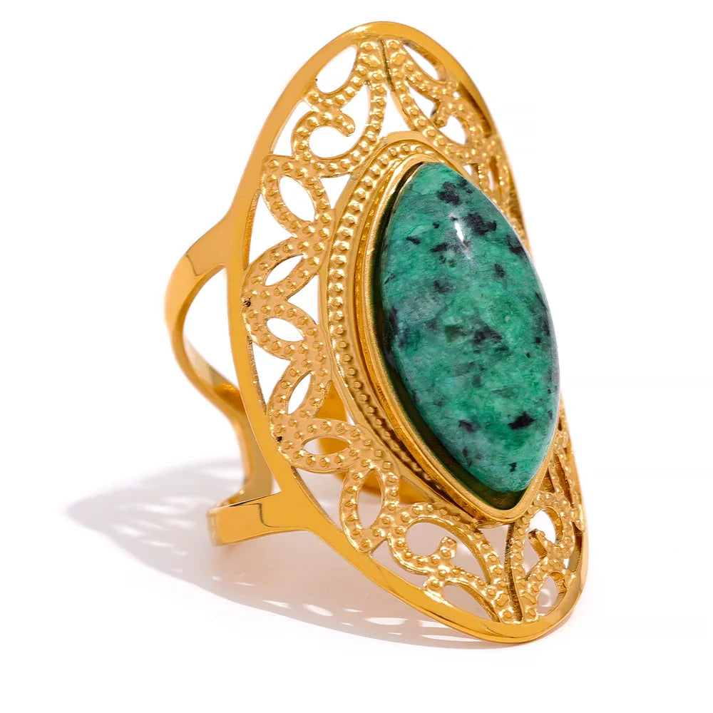 Timeless Princess Green Stone Ring