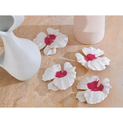 Elegant Enamel Flower Stud Earrings