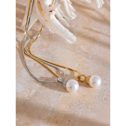 Timeless Elegance Pearl Pendant Necklace