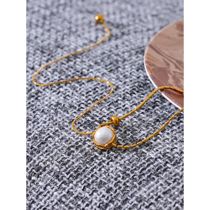 Elegance Wrapped Pearl Necklace