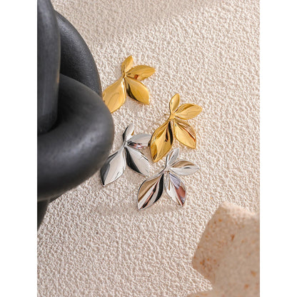 Exquisite Leaf Stud Earrings